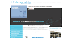 Desktop Screenshot of laboratorioalcivar.com